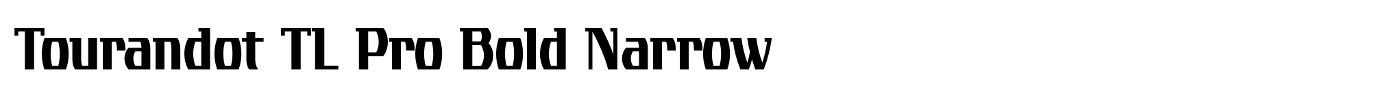 Tourandot TL Pro Bold Narrow image